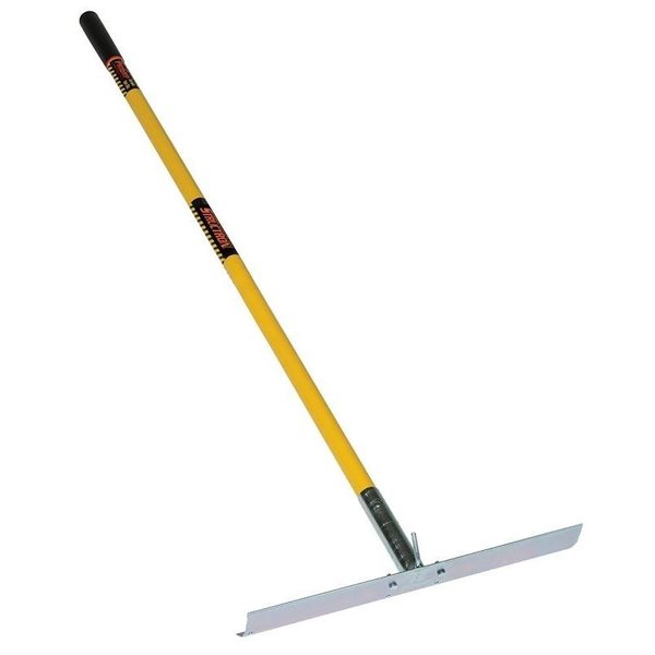 Structron S600 Power Series Concrete Placer Tool with Hook, 61 in OAL, 314 in L Tine, Fiberglass Handle 73310